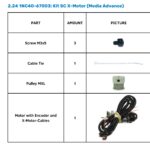1NC40-67003: KIT SC X MOTOR (MEDIA ADVANCE) — Комплект X-мотора (привід подачі медіа) SummaCut D Series