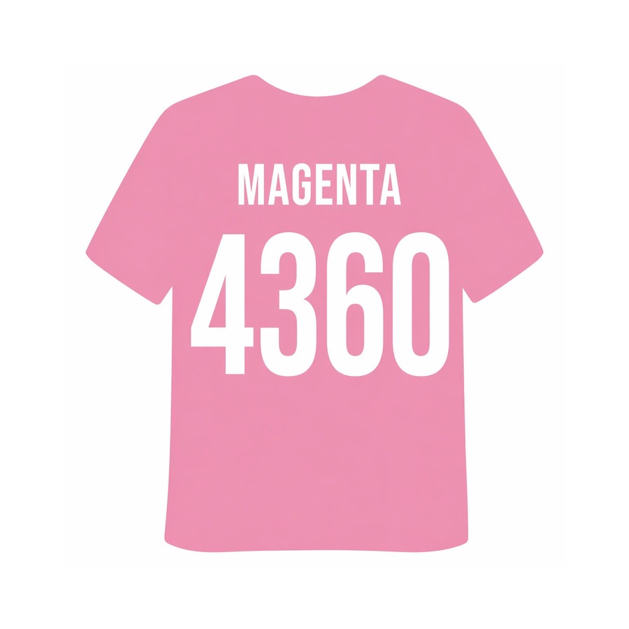 Термоплівка 4360 MAGENTA Poli-Flex Perform Термоплівка 4360 MAGENTA Poli-Flex Perform — мокап футболки