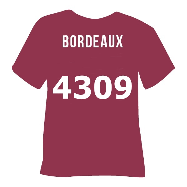 4309 bordeaux poli tape бордо perform Термоплівка 4309 BORDEAUX бордо Poli-Flex Perform - Зображення 1