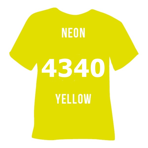 4340 poli tape neon yellow неон жовтий perform Термоплівка 4340 NEON YELLOW неон жовтий Poli-Flex Perform - Зображення 1