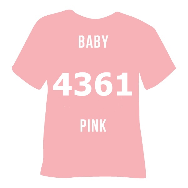 4361 poli tape baby pink бебі пінк perform Термоплівка 4361 BABY PINK дитячий рожевий Poli-Flex Perform - Зображення 1