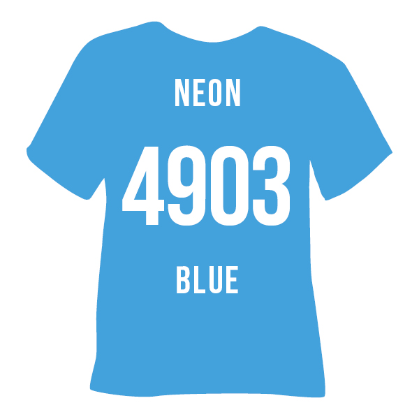 4903 neon blue Poli-Tape Turbo турбо політейп блакитна Термоплівка 4903 NEON BLUE блакитна Poli-Flex Turbo - Зображення 1