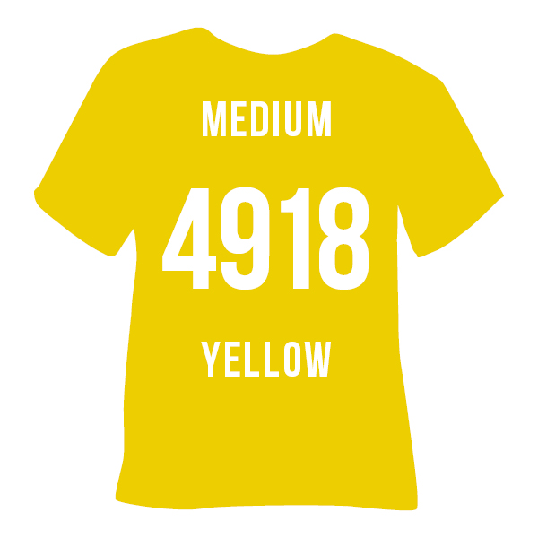 4918 medium yellow Poli-Tape Turbo турбо політейп середня жовта Термоплівка 4918 MEDIUM YELLOW середньо жовта Poli-Flex Turbo - Зображення 1
