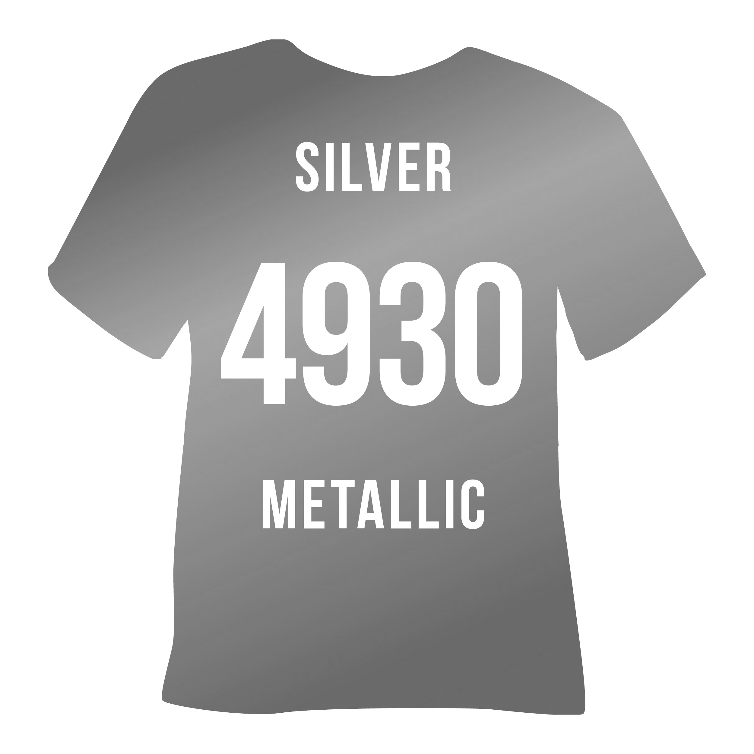 4930 silver metallic Poli-Tape Turbo турбо політейп матове срібло Термоплівка 4930 SILVER METALLIC срібний матовий металік Poli-Flex Turbo - Зображення 1
