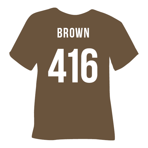 416 brown poli tape коричнева Термоплівка 416 BROWN коричнева Poli-Flex Premium - Зображення 1