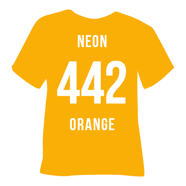 442 poli tape premium neon orange помаранчевий неон Термоплівка 442 NEON ORANGE неон помаранчевий Poli-Flex Premium - Зображення 1