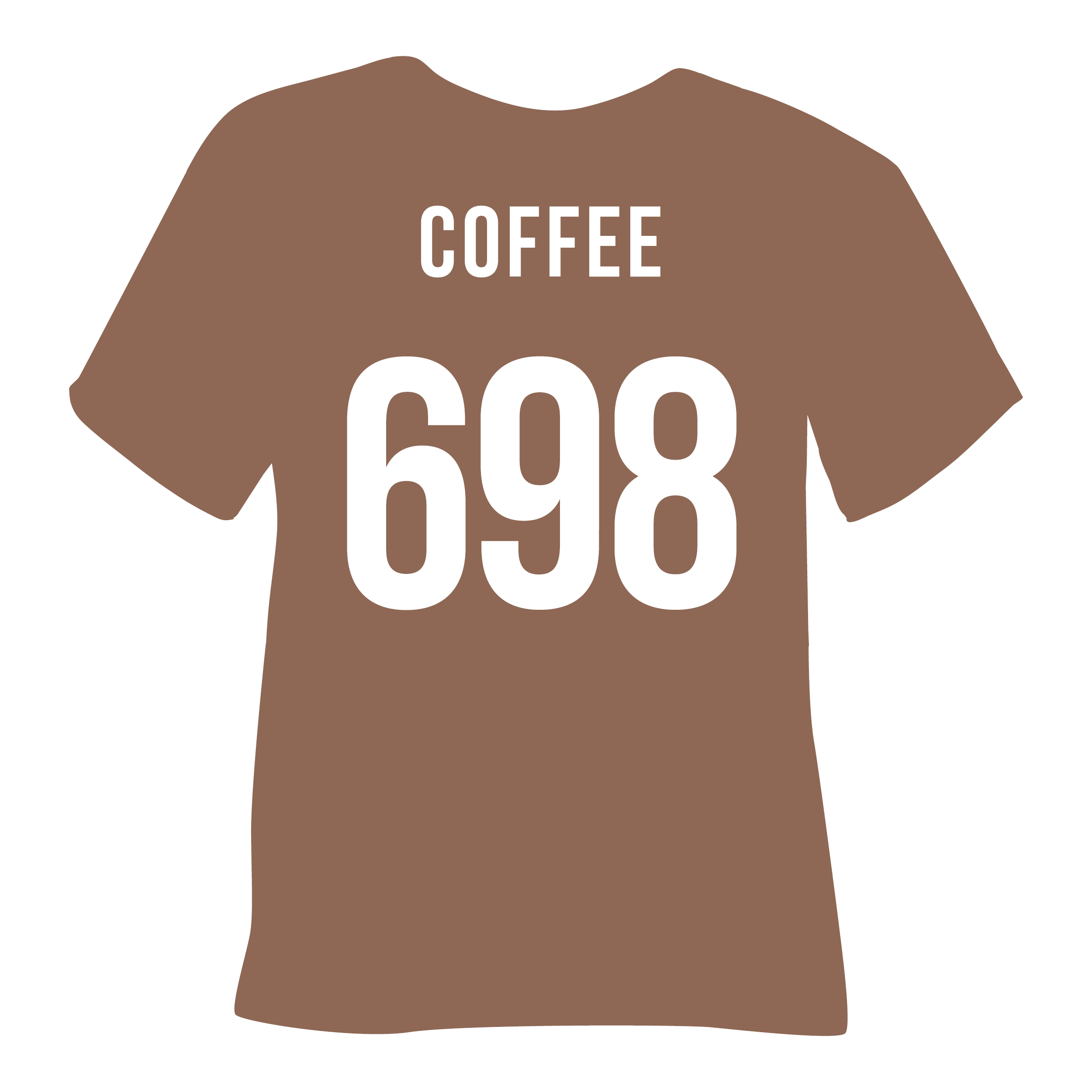 698 poli tape premium coffee кавовий Термоплівка 698 COFFE кавова Poli-Flex Premium - Зображення 1