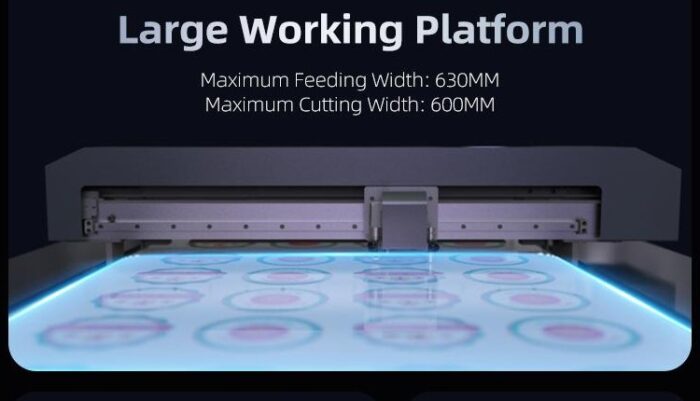 Планшетний різальний плотер SkyCut FCR6090 — флатбед, вакуумний стіл 60×90 см, дві голівки - Зображення 2