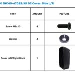 1NC40-67025: KIT SC COVER, SIDE L/R — Бічні кришки (ліва/права) SummaCut D Series