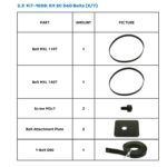 KIT-1008: KIT SC D60 BELTS (X/Y) — Комплект пасів X/Y SummaCut D60