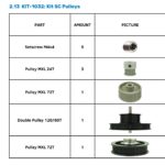 KIT-1032: KIT SC PULLEYS — Комплект шківів SummaCut D Series