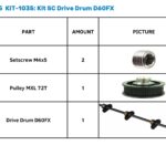 KIT-1035: KIT SC DRIVE DRUM D60FX — Ведучий барабан SummaCut D60FX